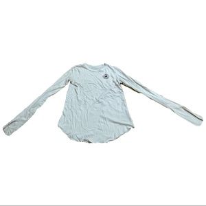 extra small white converse long sleeve shirt